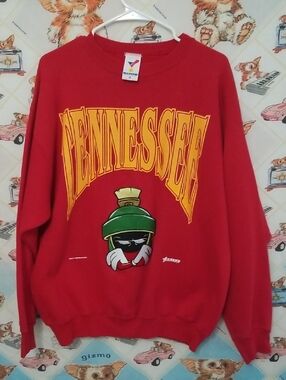 Vintage Tennessee Looney Tunes Marvin the Martian 1993 Artex Crewneck Size XL